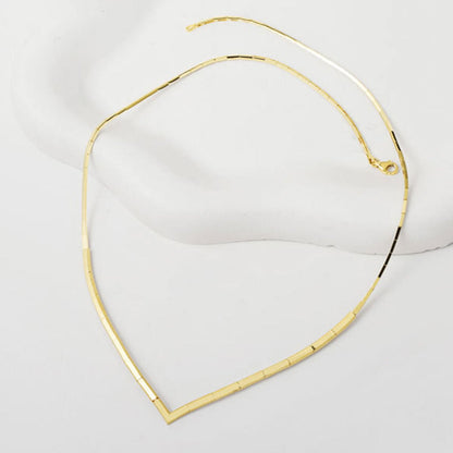 14K Yellow Gold Ajda Choker Necklace