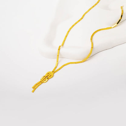 14K Yellow Gold Knot Ajda Necklace (10.27 g)