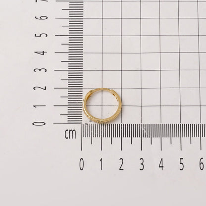 14K Yellow Gold Wheat Double Sided Hoop Earrings
