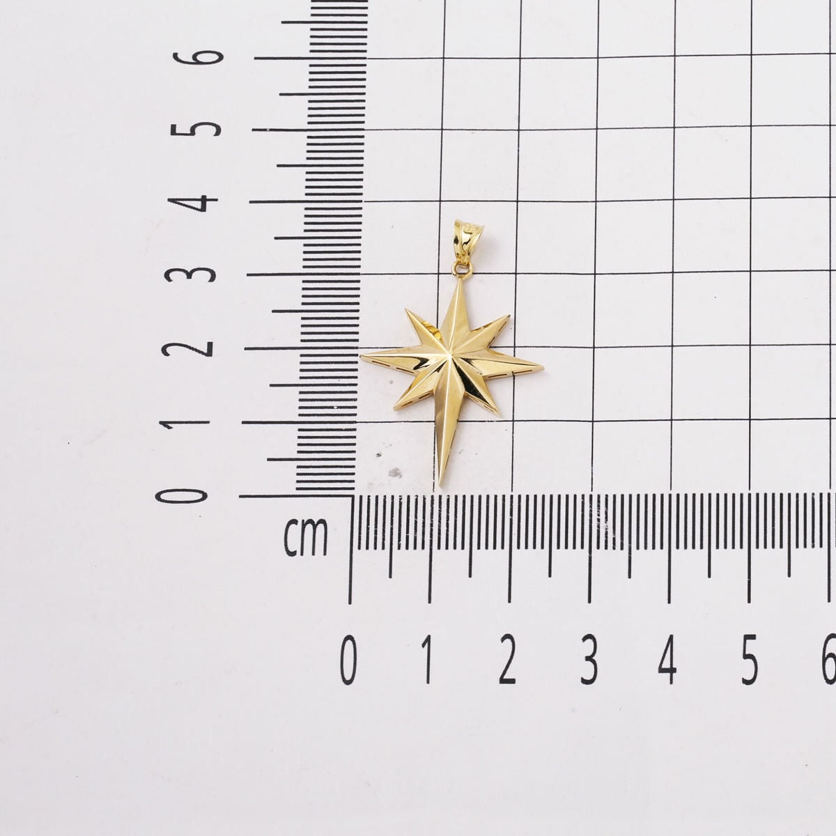 14K Yellow Gold Polar Star Necklace