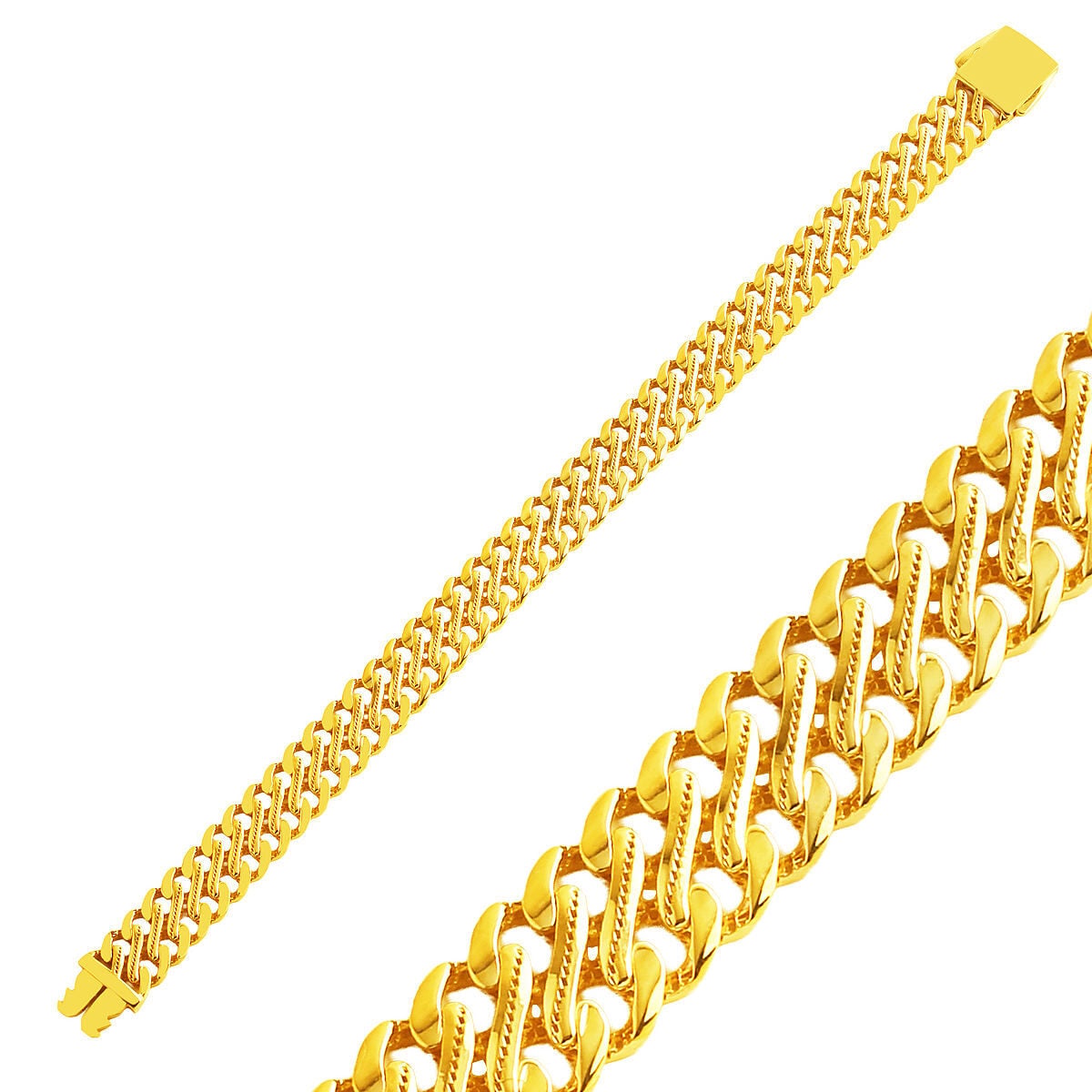 14K Yellow Gold Vienna Curb Bracelet