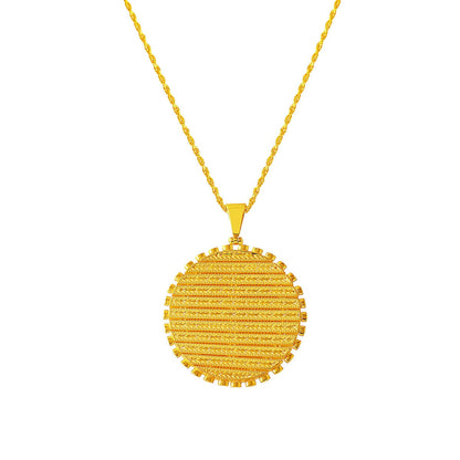 14K Yellow Gold Mesh Woven Necklace