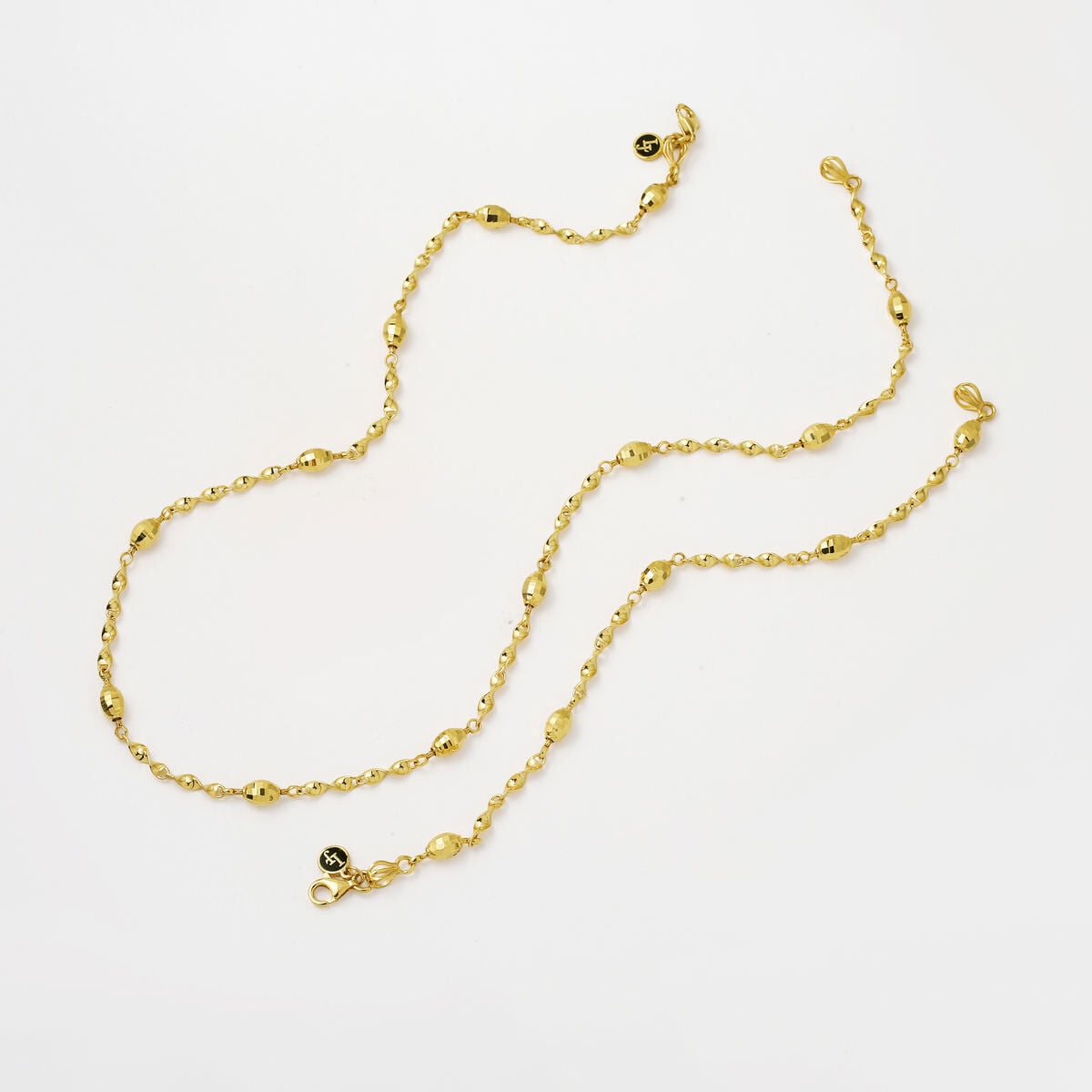 14K Yellow Gold Lia Sparkling Chain Set