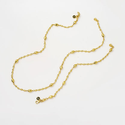 14K Yellow Gold Lia Sparkling Chain Set