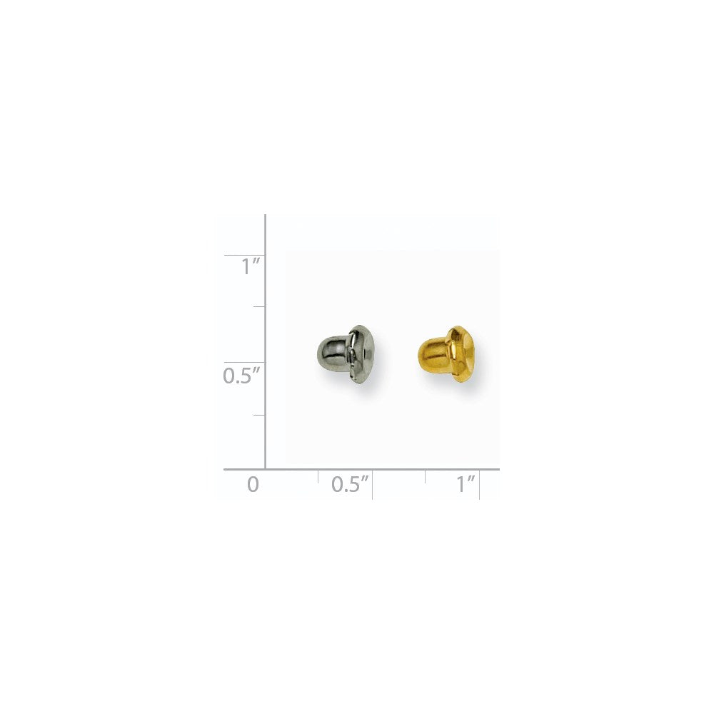 Fashion Inverness 6 Pair (3Gold-Plated, 3 316-Stainless Steel) Clutches