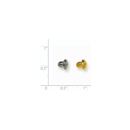 Fashion Inverness 6 Pair (3Gold-Plated, 3 316-Stainless Steel) Clutches