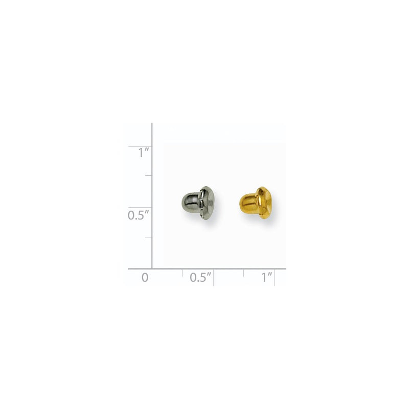 Fashion Inverness 6 Pair (3Gold-Plated, 3 316-Stainless Steel) Clutches