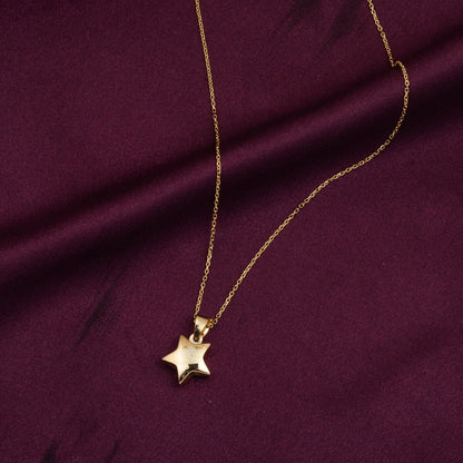 14K Yellow Gold Star Necklace (1.7 g)