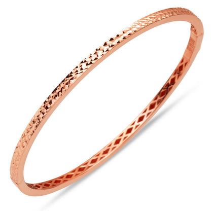 14K Rose Gold Hinged Cuff Bangle (6.5 g)