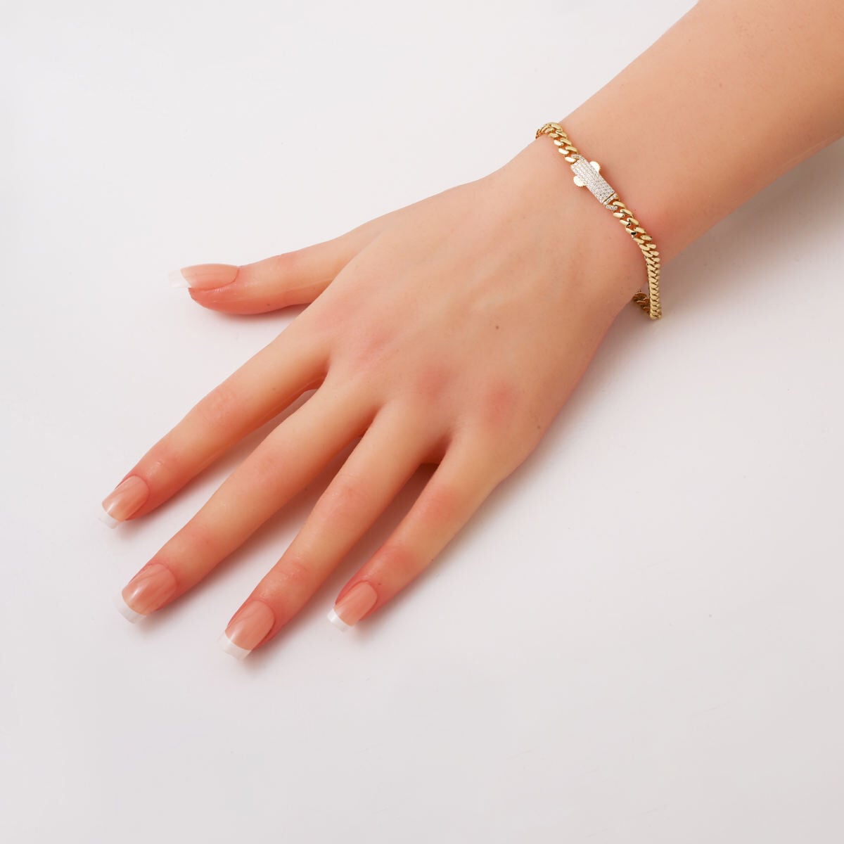 14K Yellow Gold Women's Curb Bracelet