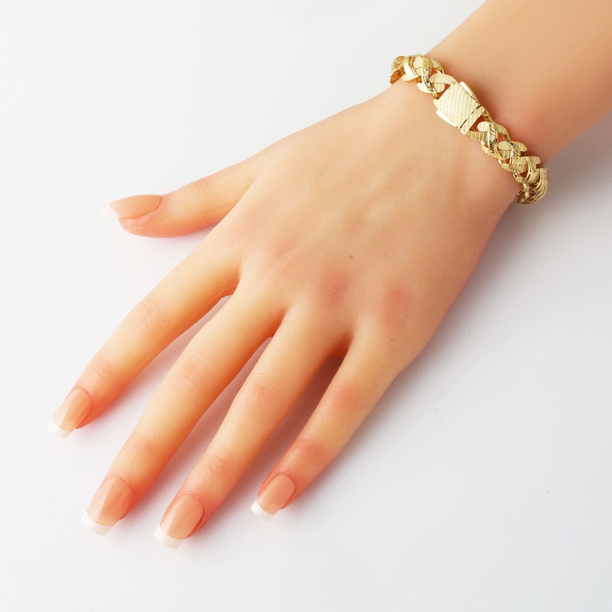 14K Yellow Gold Lena Curb Bracelet