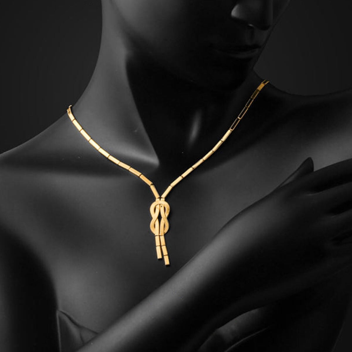 14K Yellow Gold Knot Ajda Necklace (10.27 g)