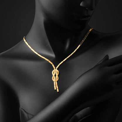 14K Yellow Gold Knot Ajda Necklace (10.27 g)