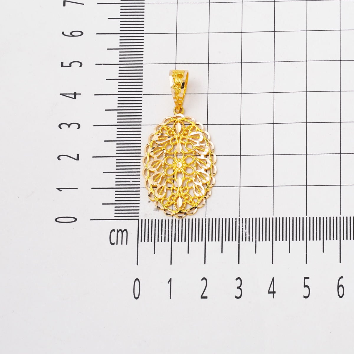 14K Yellow Gold Special Engraved Pendant