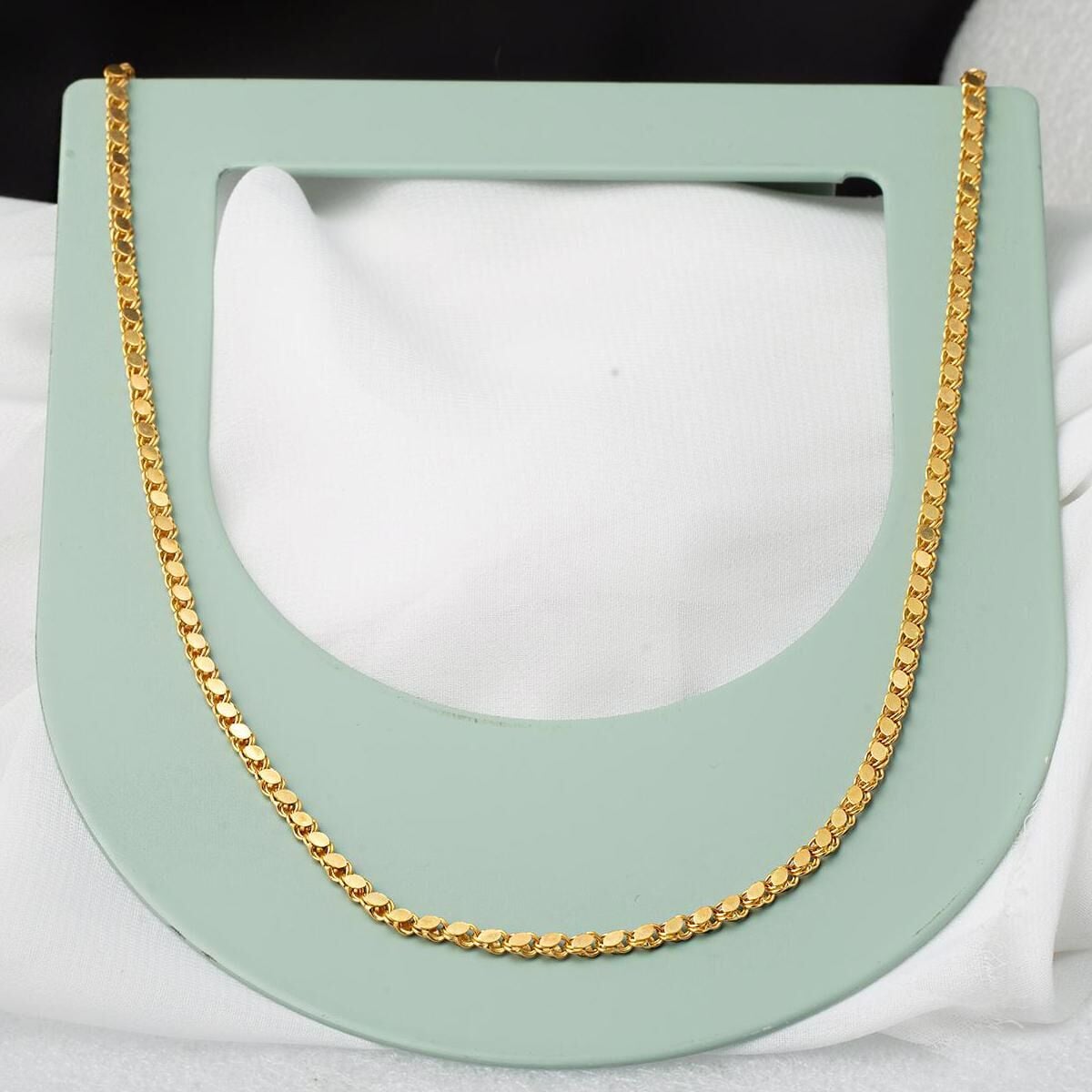 14K Yellow Gold 90 Cm Aleppo Weave Chain