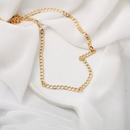 14K Yellow Gold Wrap Curb Chain 1 Meter