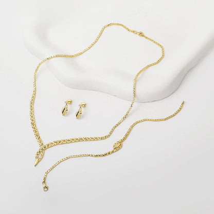 14K Yellow Gold Teardrop Six Wedding Set