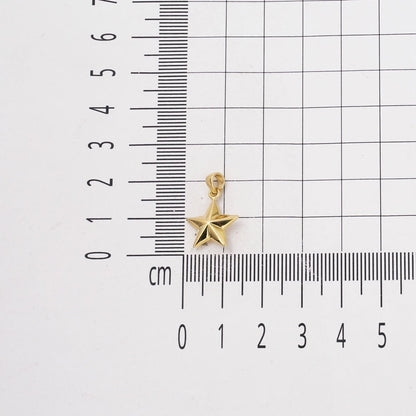 14K Yellow Gold Small Star Necklace