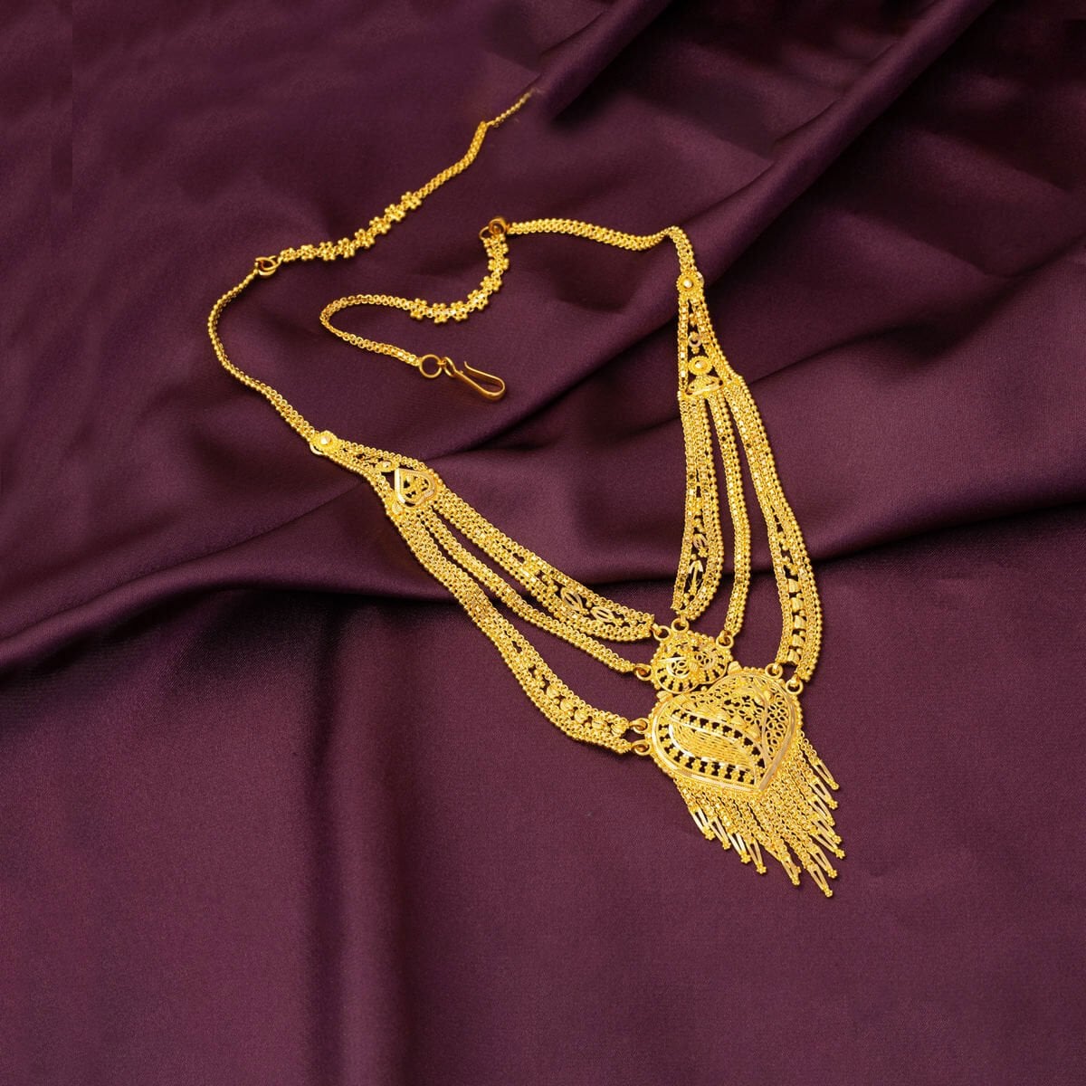 14K Yellow Gold Indian Style Jewelry Set