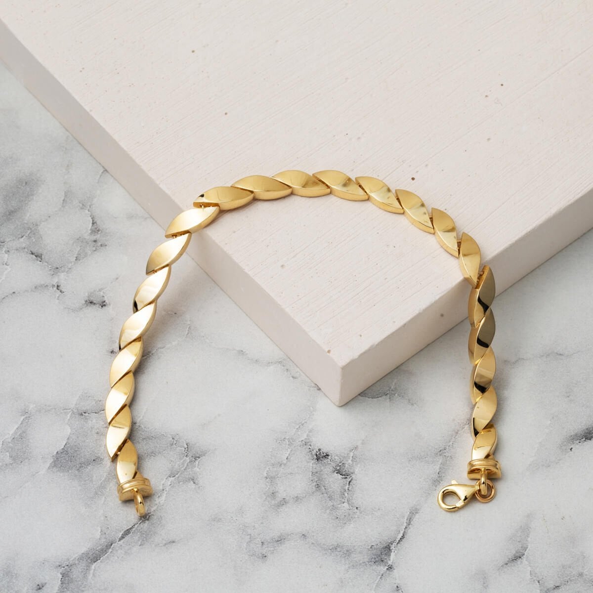 14K Yellow Gold Spiral Bracelet