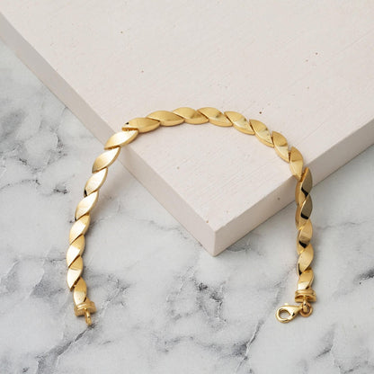 14K Yellow Gold Spiral Bracelet