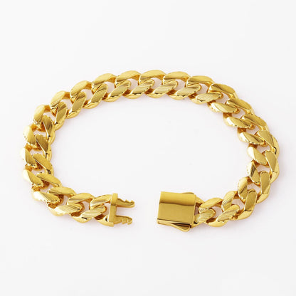 14K Yellow Gold Venus Curb Bracelet