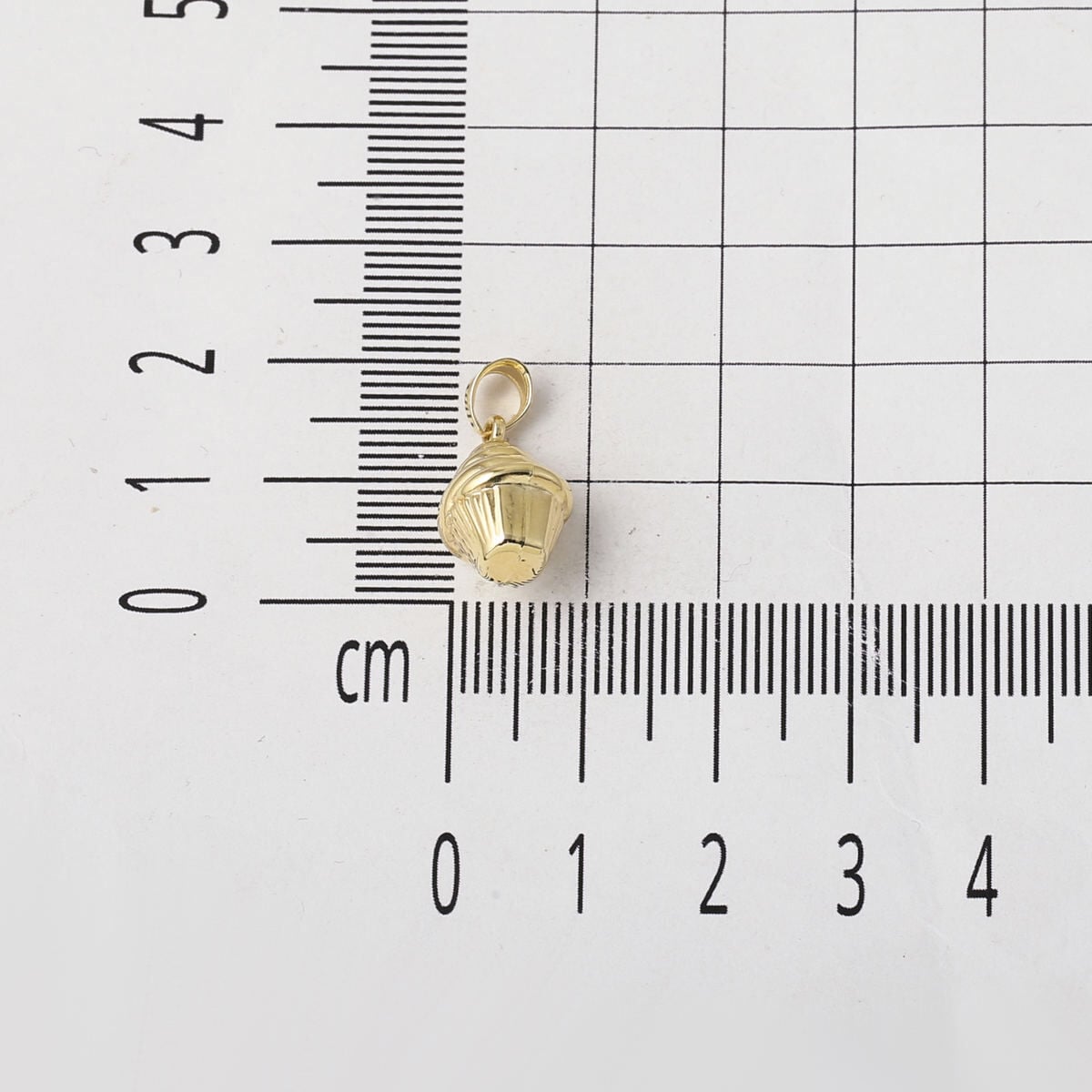 14K Yellow Gold Ice Cream Pendant