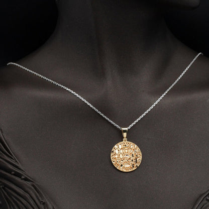 14K Yellow Gold Filigree Pendant