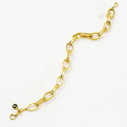 14K Yellow Gold Italian Hoop Bracelet