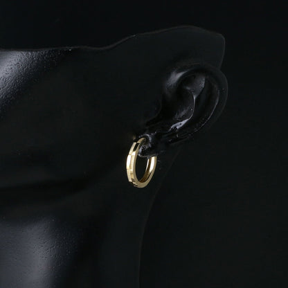14K Yellow Gold Woven Hoop Earrings