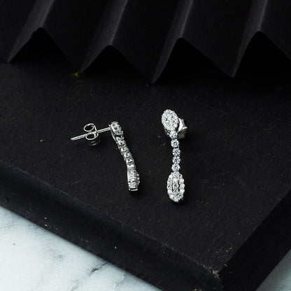14K White Gold Tennis Cubic Zirconia Jewelry Set
