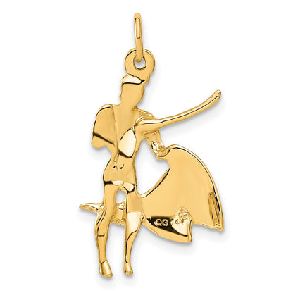 14k Yellow Gold 14k Matador Charm