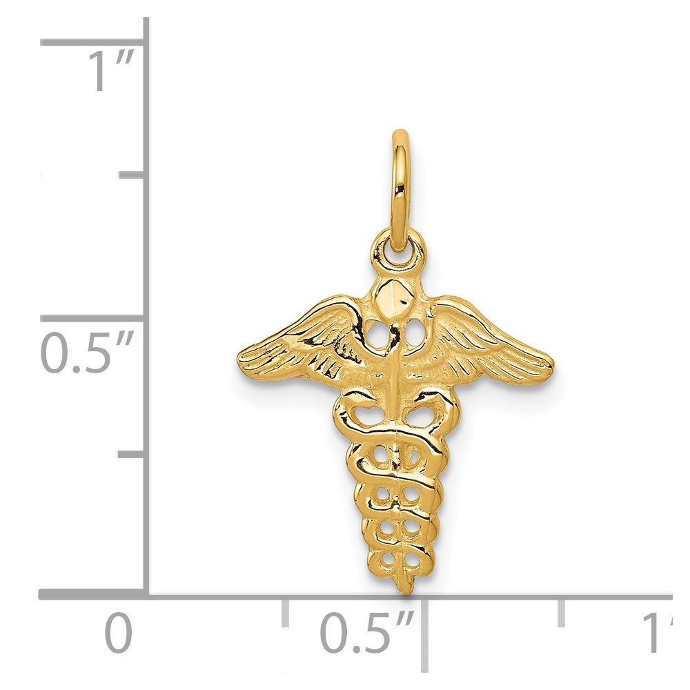 14k Yellow Gold 14k Caduceus Charm