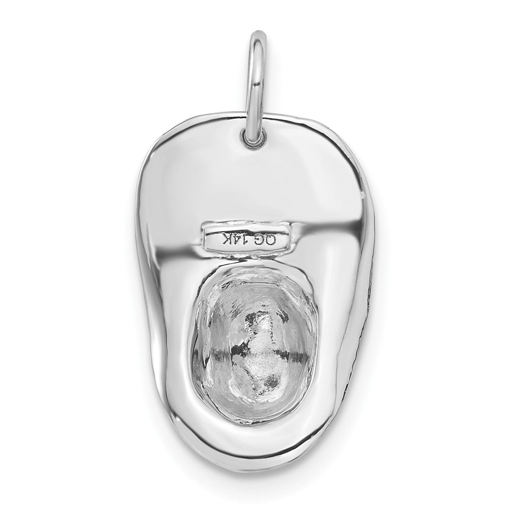 14k White Gold 14k White Gold 3-D Large Fireman's Hat Charm