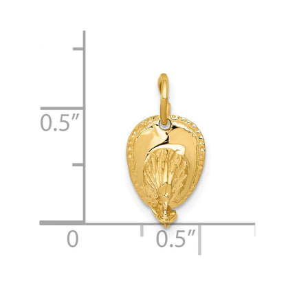 14K Yellow Gold 3D Fireman's Hat Charm