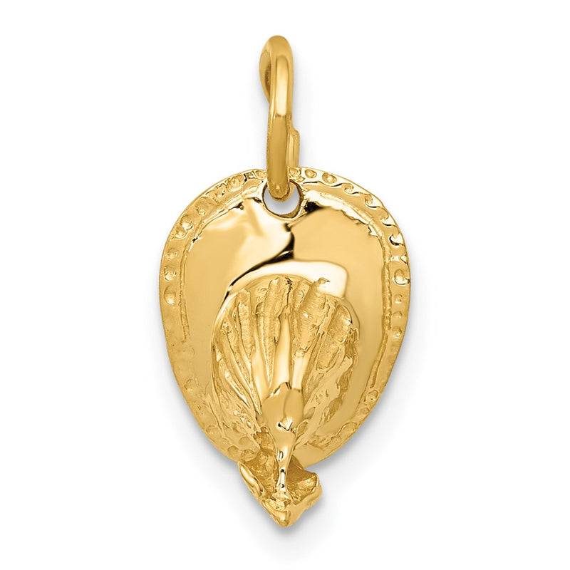 14K Yellow Gold 3D Fireman's Hat Charm