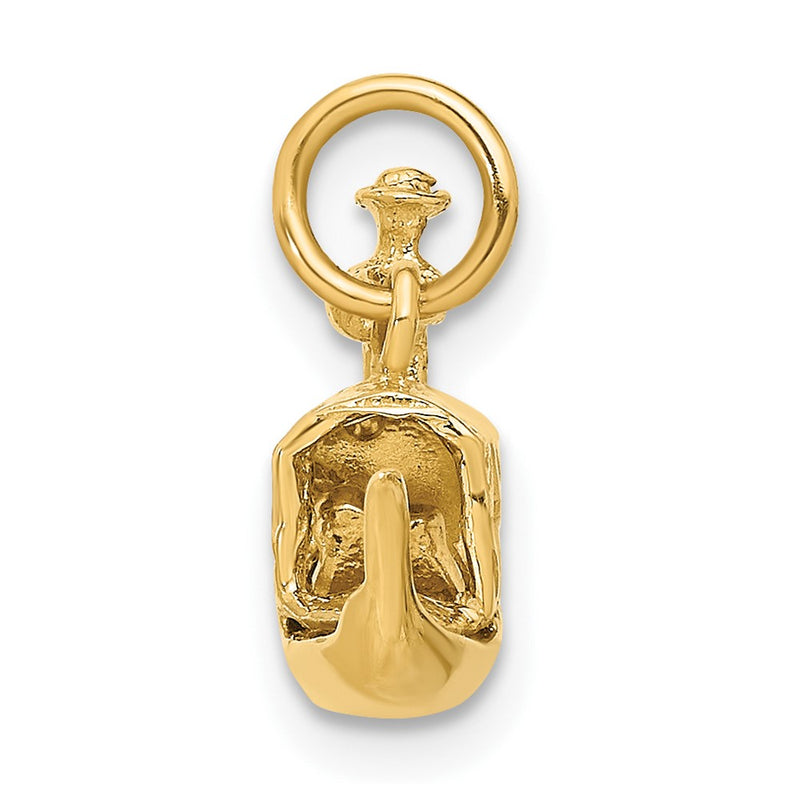 14k Yellow Gold 14K  3D Gondola Charm