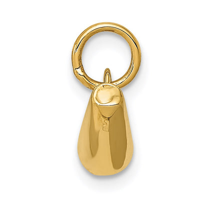 14K Yellow Gold 3D Megaphone Charm