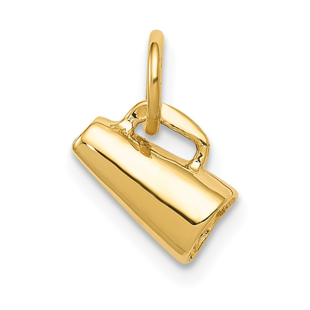 14K Yellow Gold 3D Megaphone Charm