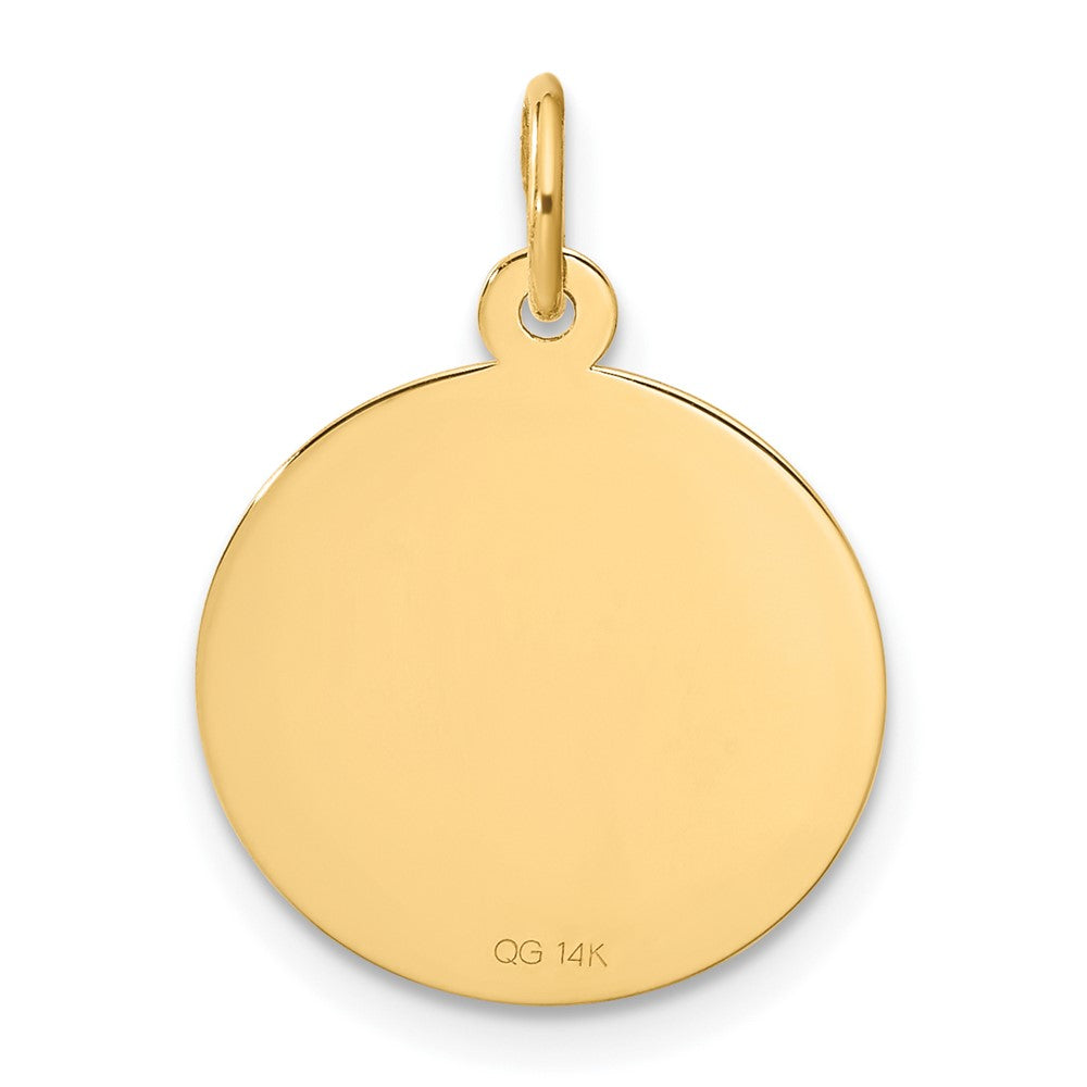 14K Yellow Gold Happy Anniversary Charm