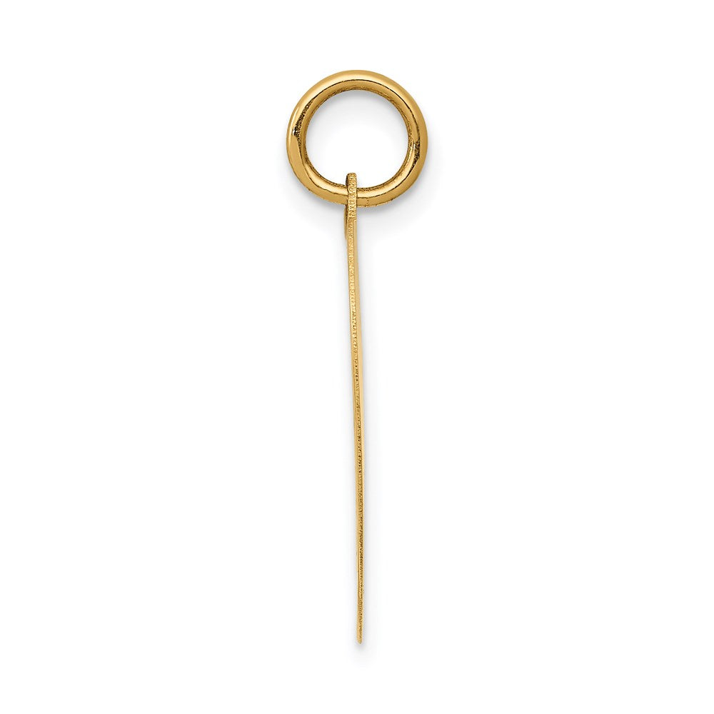 14k Yellow Gold 14k HAPPY BIRTHDAY Heart Disc Charm