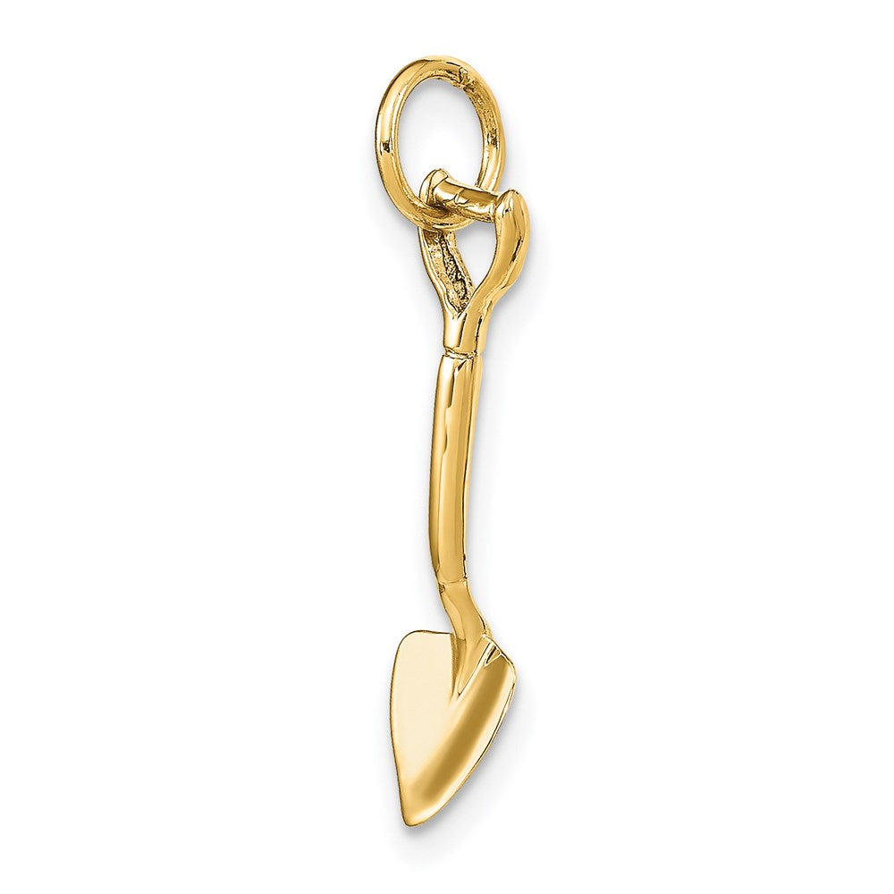 14k Yellow Gold 14k 3-D Spade Charm