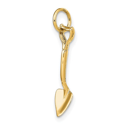 14k Yellow Gold 14k 3-D Spade Charm