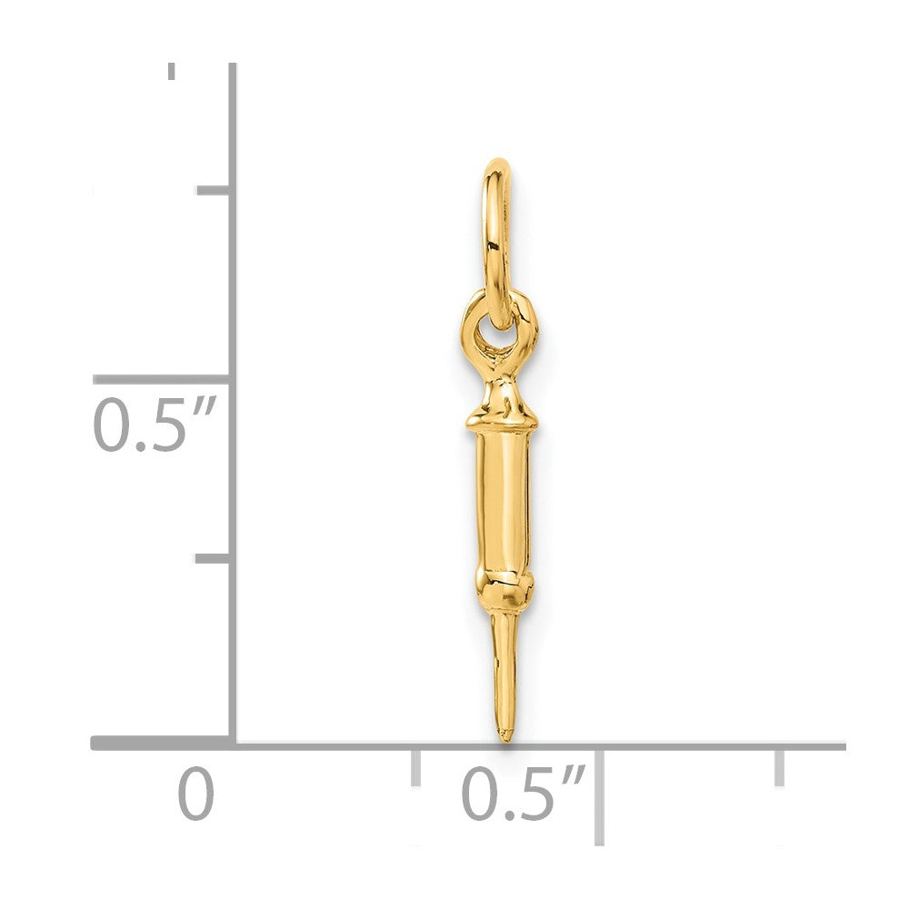 14k Yellow Gold 14k Doctors Syringe Charm