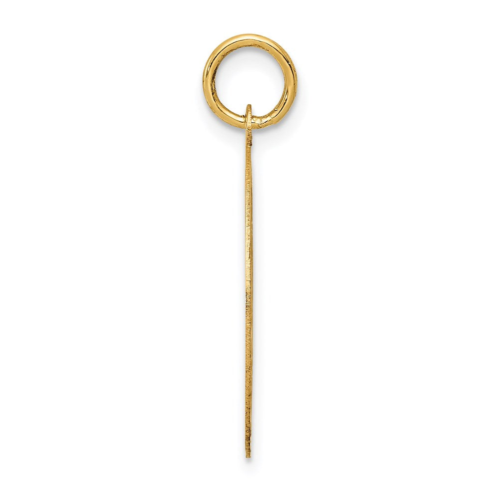 14K Yellow Gold Merry Christmas Disc Charm
