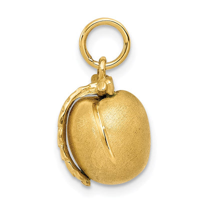 14k Yellow Gold 14k Peach Charm