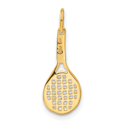 14k Yellow Gold 14k Racquet Charm