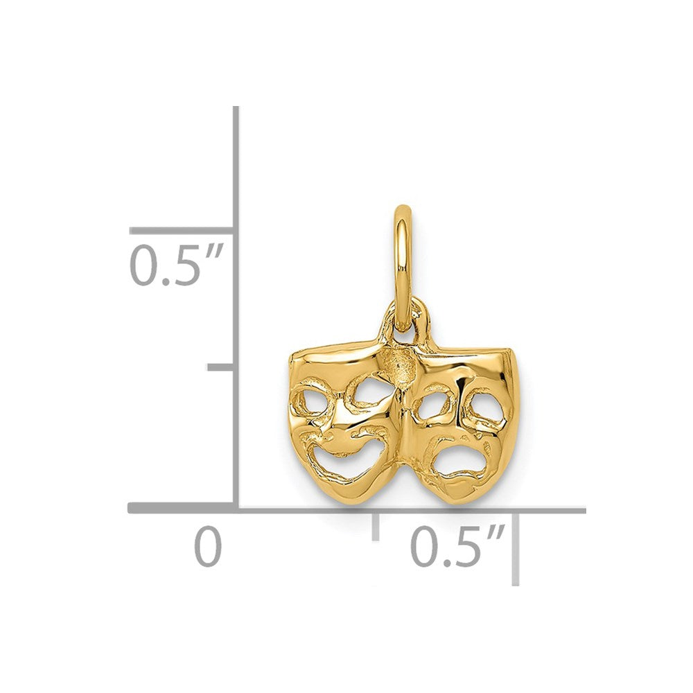 14k Yellow Gold 14k Comedy/Tragedy Charm