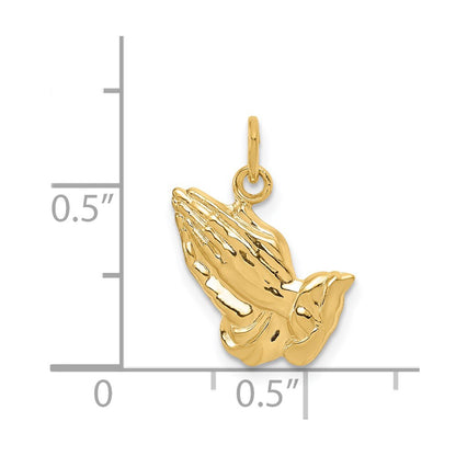 14k Yellow Gold 14k Praying Hands Charm