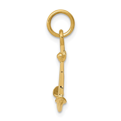 14k Yellow Gold 14K 3D Anchor Charm